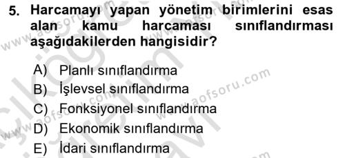 Türkiye Ekonomisi Dersi 2023 - 2024 Yılı Yaz Okulu Sınavı 5. Soru