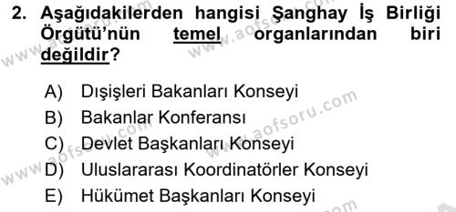 Ekonominin Güncel Sorunları Dersi 2020 - 2021 Yılı Yaz Okulu Sınavı 2. Soru