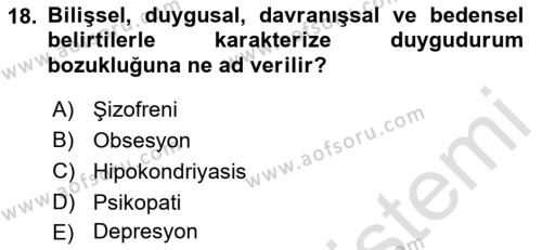 Görüşme Teknikleri Dersi 2021 - 2022 Yılı Yaz Okulu Sınavı 18. Soru