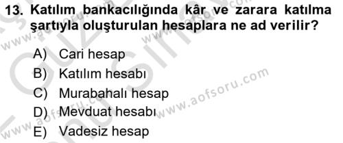 Günümüz Fıkıh Problemleri Dersi 2021 - 2022 Yılı (Final) Dönem Sonu Sınavı 13. Soru