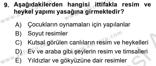 Günümüz Fıkıh Problemleri Dersi 2021 - 2022 Yılı Yaz Okulu Sınavı 9. Soru