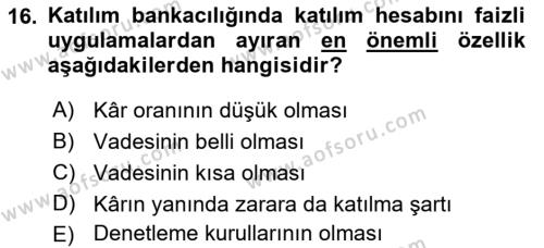 Günümüz Fıkıh Problemleri Dersi 2022 - 2023 Yılı Yaz Okulu Sınavı 16. Soru