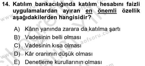 Günümüz Fıkıh Problemleri Dersi 2023 - 2024 Yılı Yaz Okulu Sınavı 14. Soru