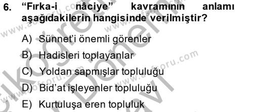 Kelam´a Giriş Dersi 2014 - 2015 Yılı (Final) Dönem Sonu Sınavı 6. Soru