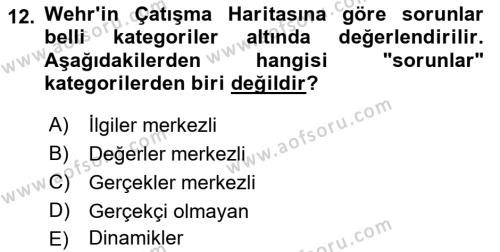 Bireylerarası İletişim Dersi 2023 - 2024 Yılı (Final) Dönem Sonu Sınavı 12. Soru