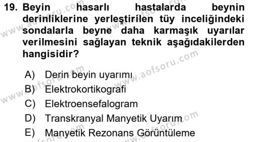 Yeni İletişim Teknolojileri Dersi 2021 - 2022 Yılı Yaz Okulu Sınavı 19. Soru