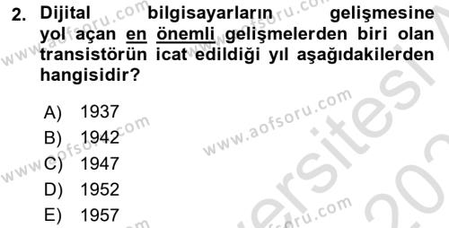 Yeni İletişim Teknolojileri Dersi 2023 - 2024 Yılı (Vize) Ara Sınavı 2. Soru