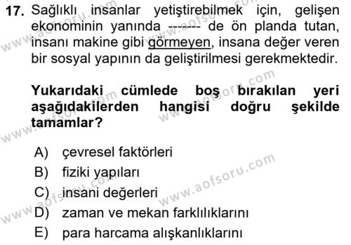 Halkla İlişkiler Ve İletişim Dersi 2024 - 2025 Yılı (Vize) Ara Sınavı 17. Soru