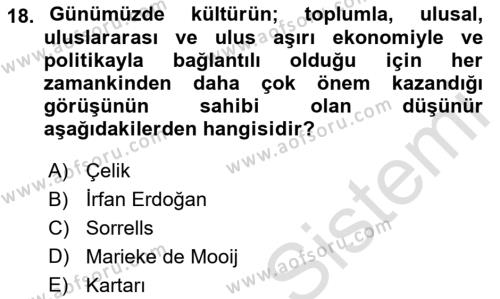 İletişim Bilgisi Dersi 2023 - 2024 Yılı (Final) Dönem Sonu Sınavı 18. Soru