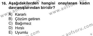 Sözlü ve Sözsüz İletişim Dersi 2012 - 2013 Yılı (Vize) Ara Sınavı 16. Soru