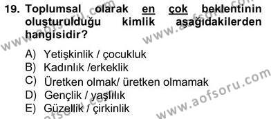Sözlü ve Sözsüz İletişim Dersi 2012 - 2013 Yılı (Vize) Ara Sınavı 19. Soru