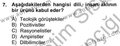 Sözlü ve Sözsüz İletişim Dersi 2012 - 2013 Yılı (Vize) Ara Sınavı 7. Soru