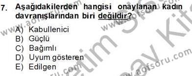 Sözlü ve Sözsüz İletişim Dersi 2012 - 2013 Yılı (Final) Dönem Sonu Sınavı 7. Soru