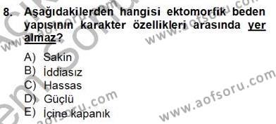 Sözlü ve Sözsüz İletişim Dersi 2012 - 2013 Yılı (Final) Dönem Sonu Sınavı 8. Soru