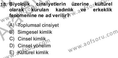 Sözlü ve Sözsüz İletişim Dersi 2013 - 2014 Yılı (Vize) Ara Sınavı 18. Soru
