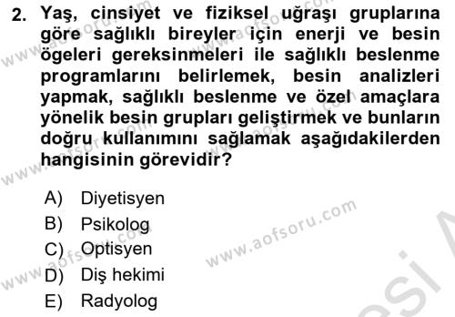 Sağlık Kurumlarında İletişim Dersi 2023 - 2024 Yılı (Final) Dönem Sonu Sınavı 2. Soru