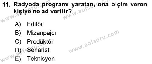 İletişim Ortamları Tasarımı Dersi 2020 - 2021 Yılı Yaz Okulu Sınavı 11. Soru