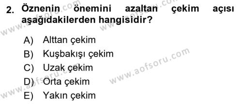 İletişim Ortamları Tasarımı Dersi 2020 - 2021 Yılı Yaz Okulu Sınavı 2. Soru