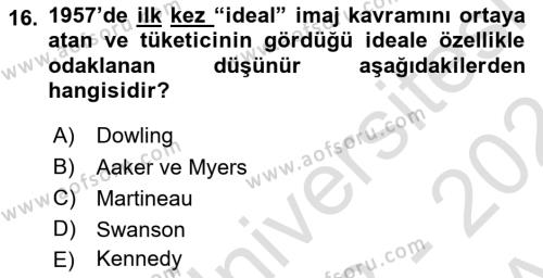 Kurum Kültürü Dersi 2023 - 2024 Yılı (Vize) Ara Sınavı 16. Soru