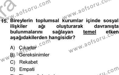 Okuma Ve Yazma Becerileri 2 Dersi 2012 - 2013 Yılı (Vize) Ara Sınavı 14. Soru