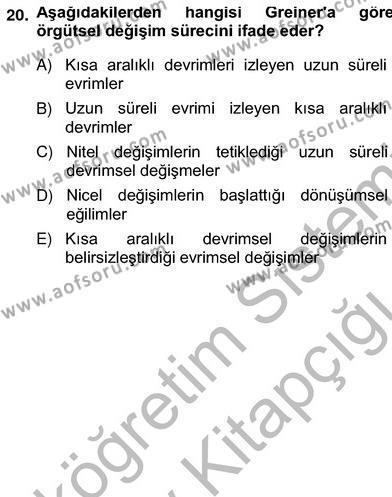 Okuma Ve Yazma Becerileri 2 Dersi 2012 - 2013 Yılı (Vize) Ara Sınavı 19. Soru