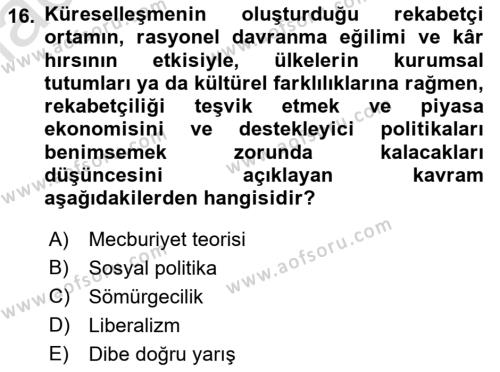 İş Sağlığı ve Güvenliğinin Temelleri Dersi 2022 - 2023 Yılı Yaz Okulu Sınavı 16. Soru