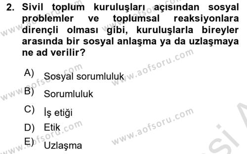 Yönetim Sistemleri ve Risk Yönetimi Dersi 2022 - 2023 Yılı Yaz Okulu Sınavı 2. Soru