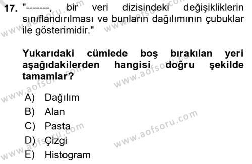 Yönetim Sistemleri ve Risk Yönetimi Dersi 2023 - 2024 Yılı (Vize) Ara Sınavı 17. Soru