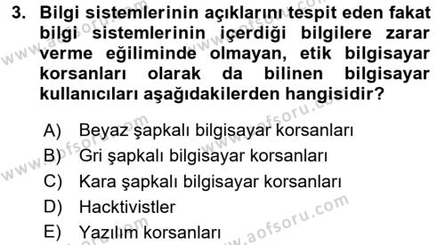 Çalışma Hayatında Bilgi ve Belge Yönetimi Dersi 2023 - 2024 Yılı (Vize) Ara Sınavı 3. Soru