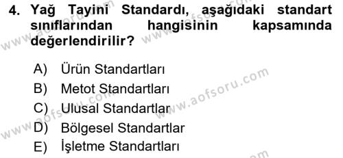 Temel Yangın Güvenliği Dersi 2021 - 2022 Yılı Yaz Okulu Sınavı 4. Soru