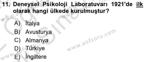 İş Hijyeni ve Ergonomi Dersi 2021 - 2022 Yılı Yaz Okulu Sınavı 11. Soru