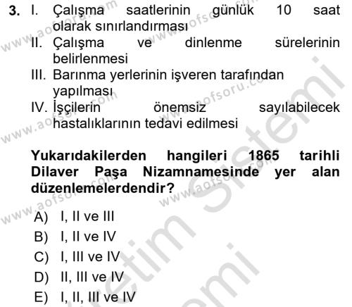 İş Hijyeni ve Ergonomi Dersi 2022 - 2023 Yılı (Vize) Ara Sınavı 3. Soru