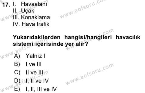 Sektörel İş Sağlığı ve Güvenliği Dersi 2022 - 2023 Yılı Yaz Okulu Sınavı 17. Soru