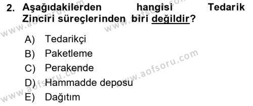 Tehlikeli Madde Taşımacılığı ve Güvenliği Dersi 2023 - 2024 Yılı (Vize) Ara Sınavı 2. Soru