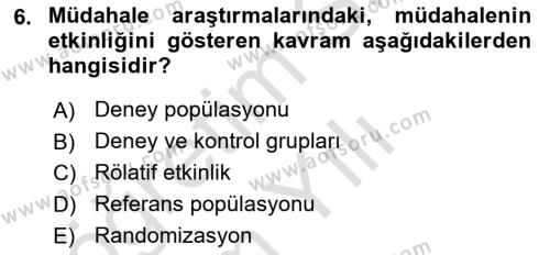 İş Sağlığı Yönetimi Dersi 2020 - 2021 Yılı Yaz Okulu Sınavı 6. Soru