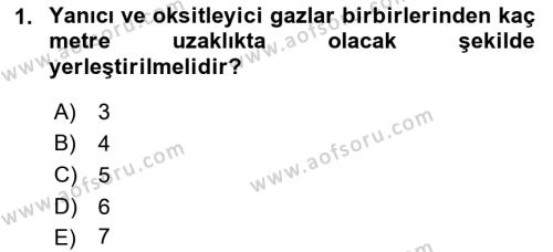 Kimya ve Biyoloji Sektörlerinde İş Sağlığı ve Güvenliği Dersi 2021 - 2022 Yılı (Vize) Ara Sınavı 1. Soru