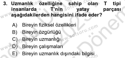 Girişimcilik Dersi 2023 - 2024 Yılı (Final) Dönem Sonu Sınavı 3. Soru