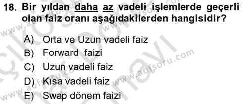 Ekonomik Analiz Dersi 2015 - 2016 Yılı (Final) Dönem Sonu Sınavı 18. Soru