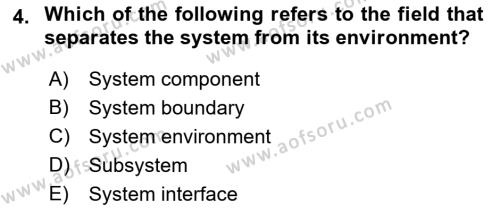 Business Information Systems Dersi 2018 - 2019 Yılı (Final) Dönem Sonu Sınavı 4. Soru