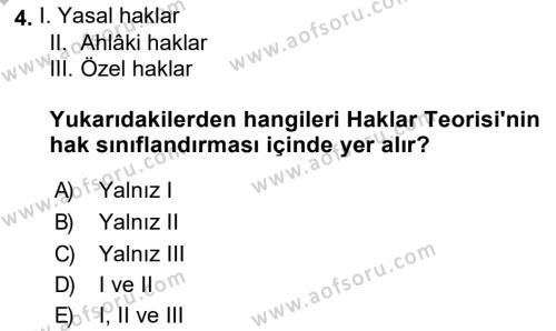 İşletmelerde Sosyal Sorumluluk Ve Etik Dersi 2018 - 2019 Yılı (Final) Dönem Sonu Sınavı 4. Soru