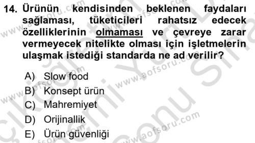 İşletmelerde Sosyal Sorumluluk Ve Etik Dersi 2023 - 2024 Yılı (Final) Dönem Sonu Sınavı 14. Soru