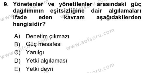 İşletmelerde Sosyal Sorumluluk Ve Etik Dersi 2023 - 2024 Yılı (Final) Dönem Sonu Sınavı 9. Soru