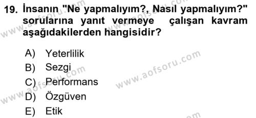 İşletmelerde Sosyal Sorumluluk Ve Etik Dersi 2023 - 2024 Yılı Yaz Okulu Sınavı 19. Soru