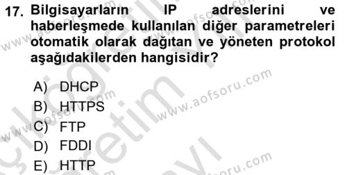 İşletme Bilgi Sistemleri Dersi 2023 - 2024 Yılı Yaz Okulu Sınavı 17. Soru