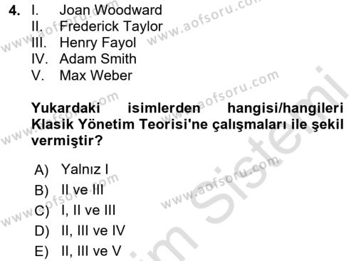 Teknoloji,İnnovasyon Ve Girişimcilik Dersi 2023 - 2024 Yılı (Vize) Ara Sınavı 4. Soru