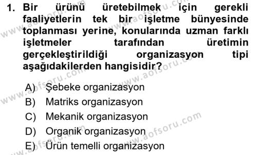 Teknoloji,İnnovasyon Ve Girişimcilik Dersi 2023 - 2024 Yılı (Final) Dönem Sonu Sınavı 1. Soru