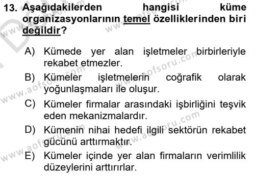 Teknoloji,İnnovasyon Ve Girişimcilik Dersi 2023 - 2024 Yılı (Final) Dönem Sonu Sınavı 13. Soru