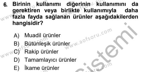 Uluslararası İşletmecilik Dersi 2018 - 2019 Yılı (Vize) Ara Sınavı 6. Soru