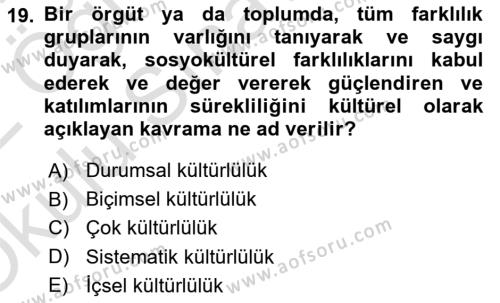 Uluslararası İşletmecilik Dersi 2021 - 2022 Yılı Yaz Okulu Sınavı 19. Soru