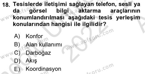 Üretim Yönetimi Dersi 2022 - 2023 Yılı (Vize) Ara Sınavı 18. Soru